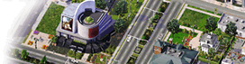 Green Building with concrete